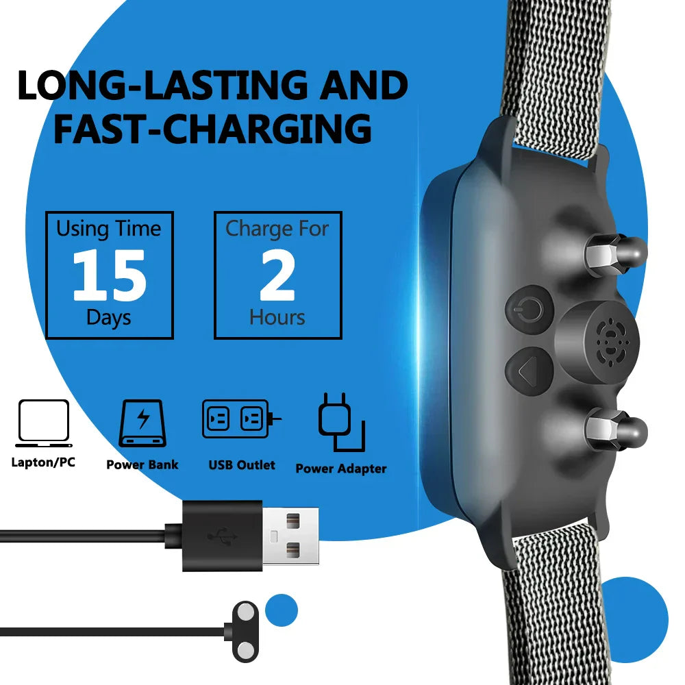 NoBark - No-Bark Collar for all Dogs | Angi-Barking Rechargeable