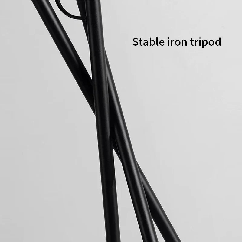 Nordic Tripod Floor Lamp With Soft Fabric Shade For Living Rooms