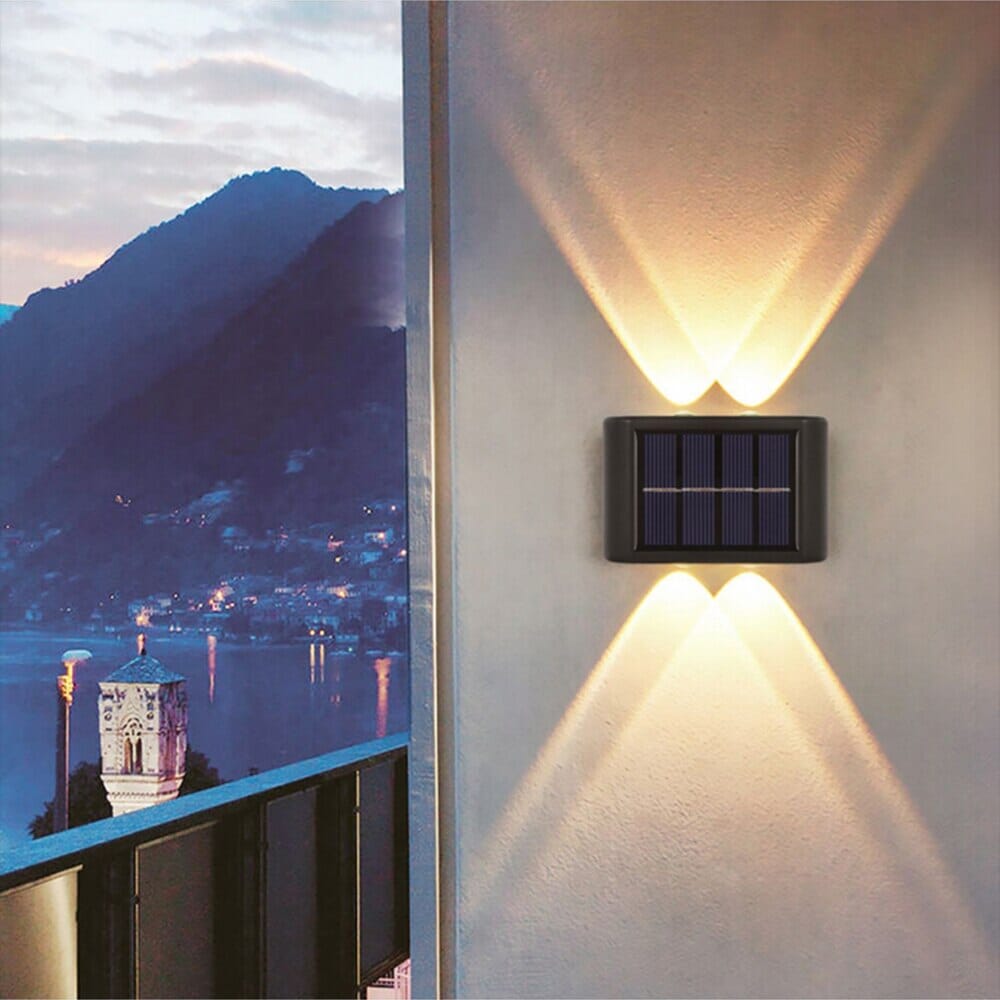 NovaLuma Solar Wall Light for Outdoor Pathways and Gardens
