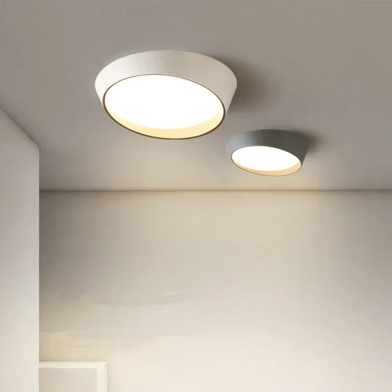 NovaCirce Ceiling Lamp Circular Metal Frame And Dimmable 3 Color Temperatures