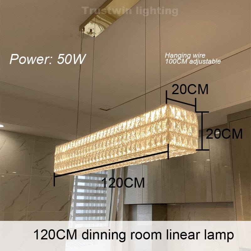 Aurelia Halo Gold Ring Crystal Chandelier Color Changing Glow