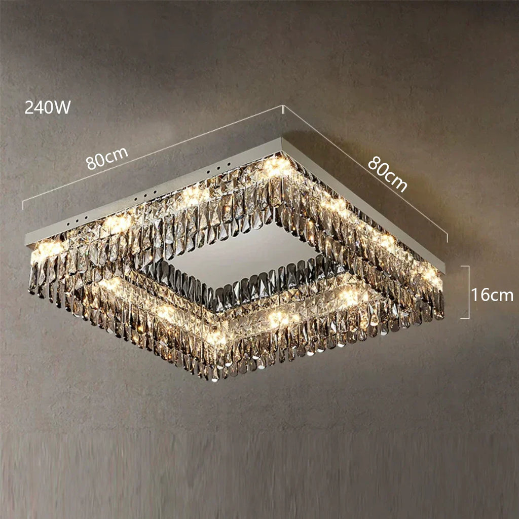 Astra Crystal Glow Collection Frosted Glass Lamps With Dimmable Light