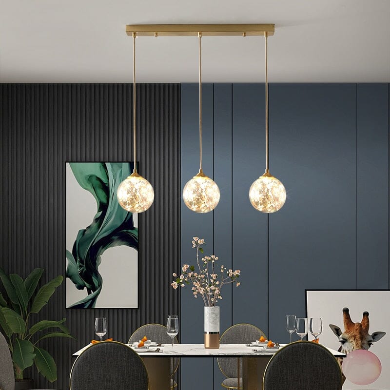 Caelix Glass Orbs LED Pendant Light With Nordic Minimalism And Warm Glow