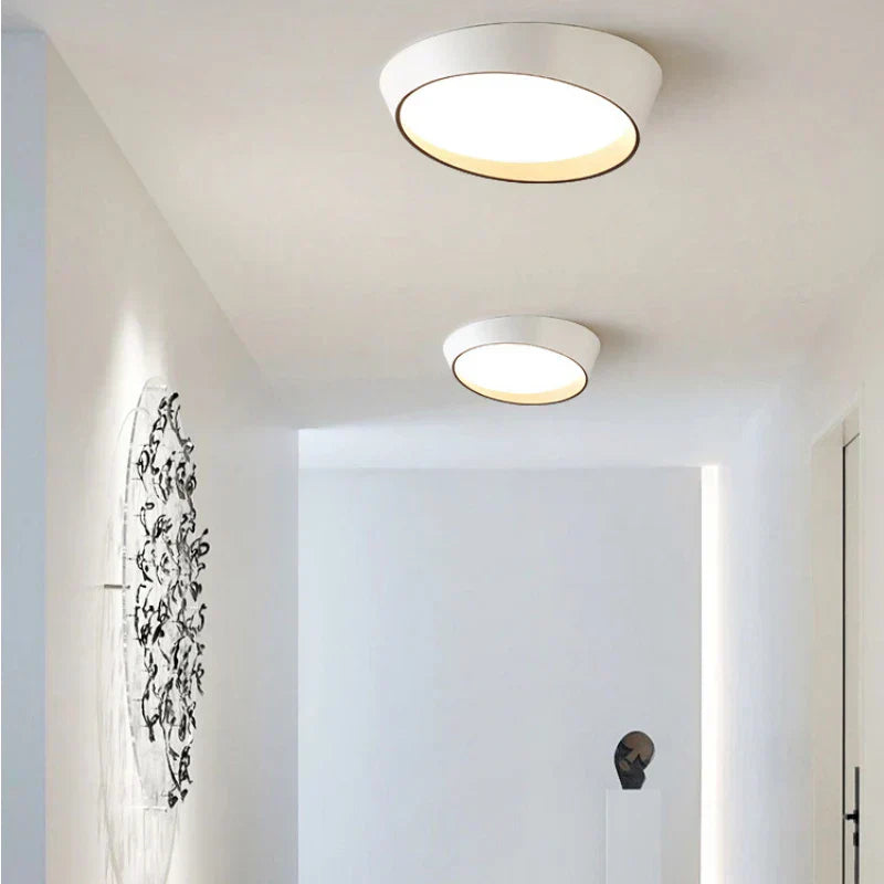 NovaCirce Ceiling Lamp Circular Metal Frame And Dimmable 3 Color Temperatures