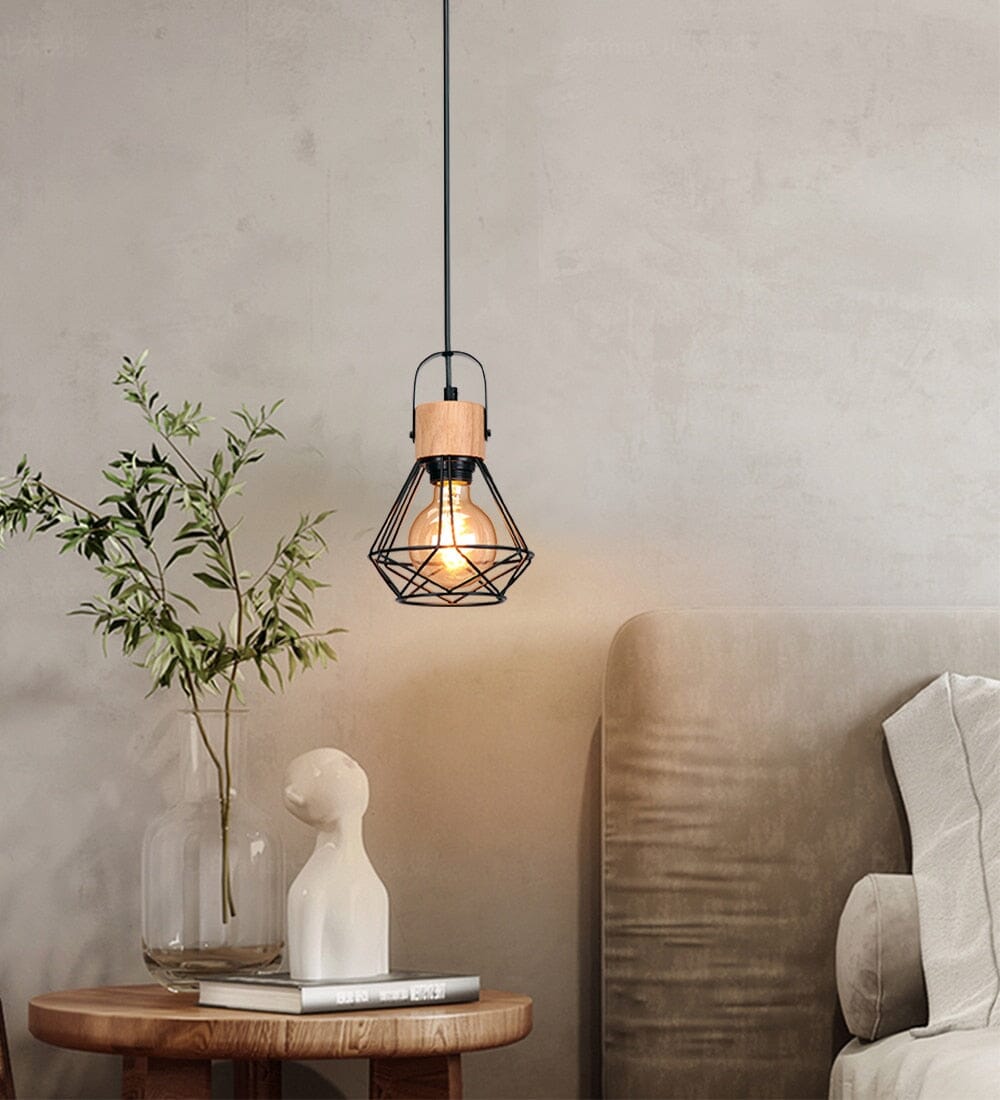 Nordic Vintage Wood Pendant Lights For Cozy Interiors