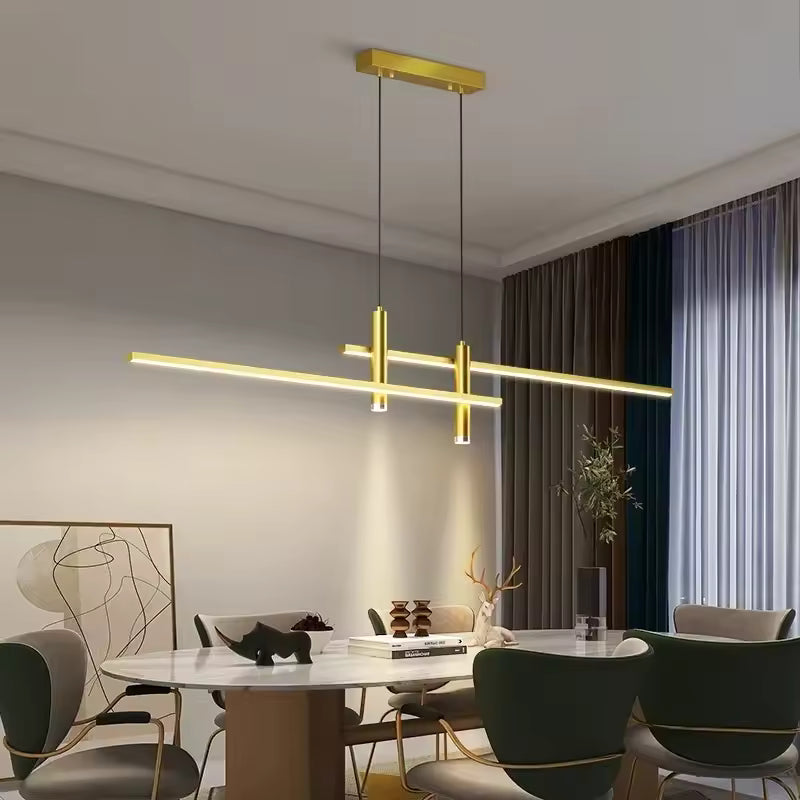 Lustreline | Modern LED Pendant Light for Dining Table & Living Room