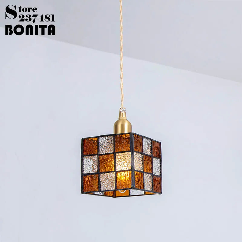 LumaNova Glass Prism Cube Pendant Lamp For Modern Spaces