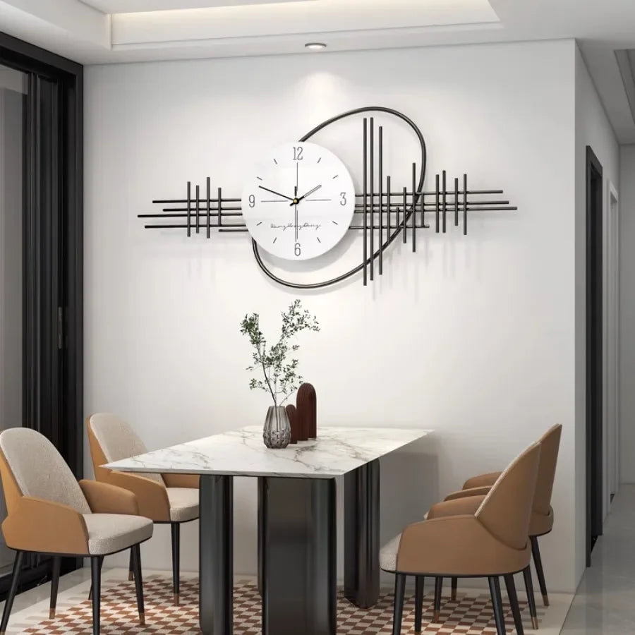 Round Wall Clock In Nordic Style