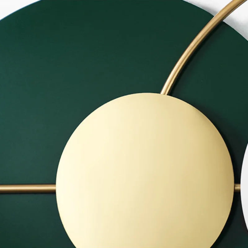 Minimalist Quiet Wall Clock In Green