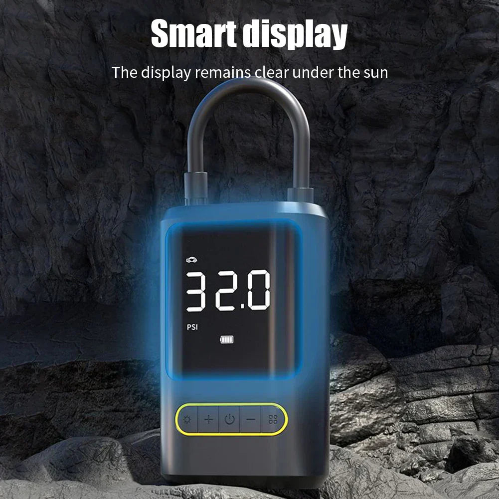 Portable Tire Inflator - Fast Digital Air Pump for Car, Bike & SUV Tires