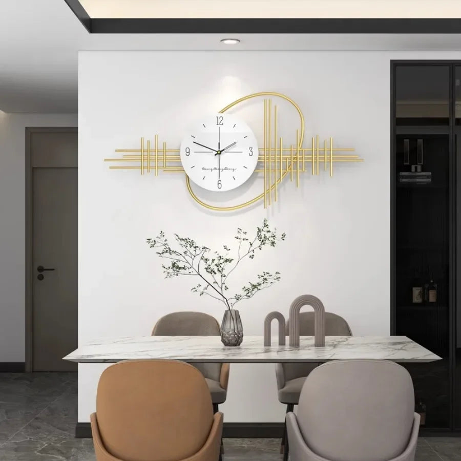 Round Wall Clock In Nordic Style
