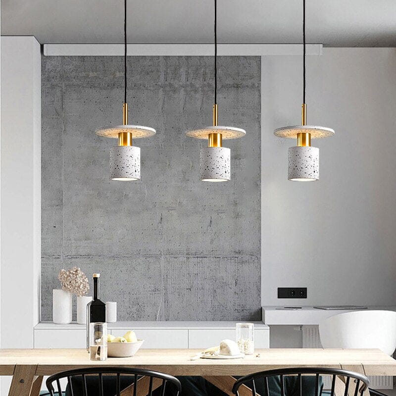 Celestra Terrazzo Pendant Light With Iron Plating Finish
