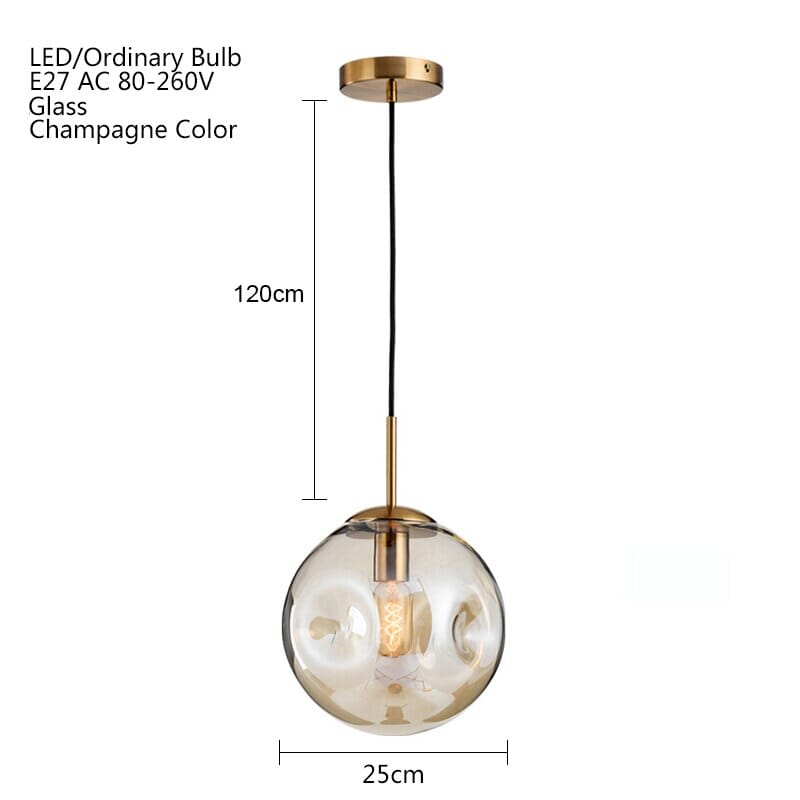 Lumira Glass Pendant Light With Elegant Multitone Finish