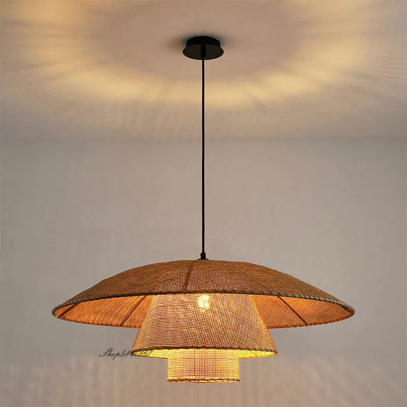 Aurelia Rattan Pendant Light With Natural Warm Glow