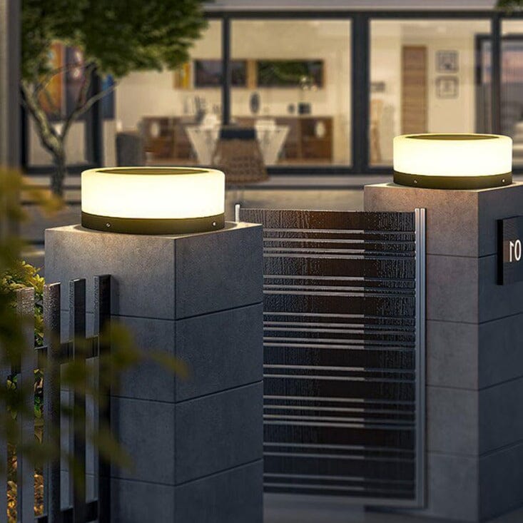 LumaVerde Solar Column Lights for Pathways and Courtyards