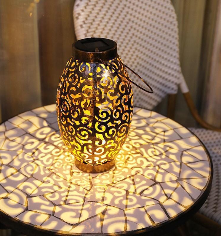 SolaraGlow utendørs solcelle LED hengende lanterner for koselige hager