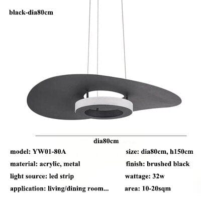Cirra Nova Round LED Pendant Light With Aluminum Frame And Clear Glass Shades