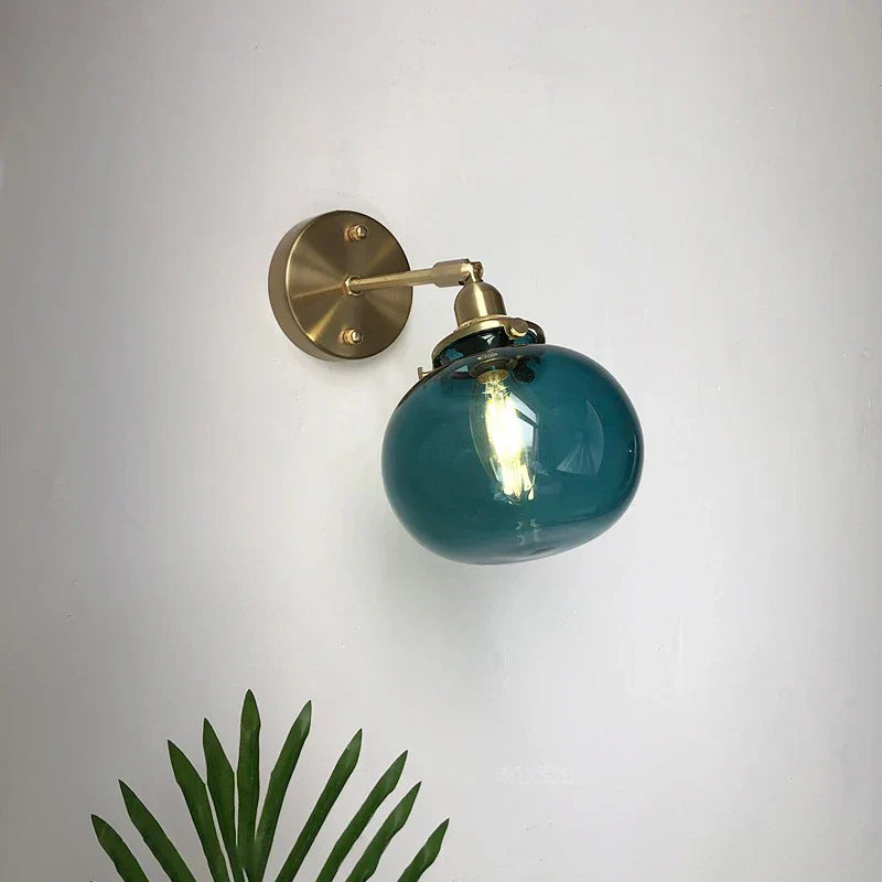 Aureli Glass Wall Sconce with Soft Ambient Glow for Living Spaces