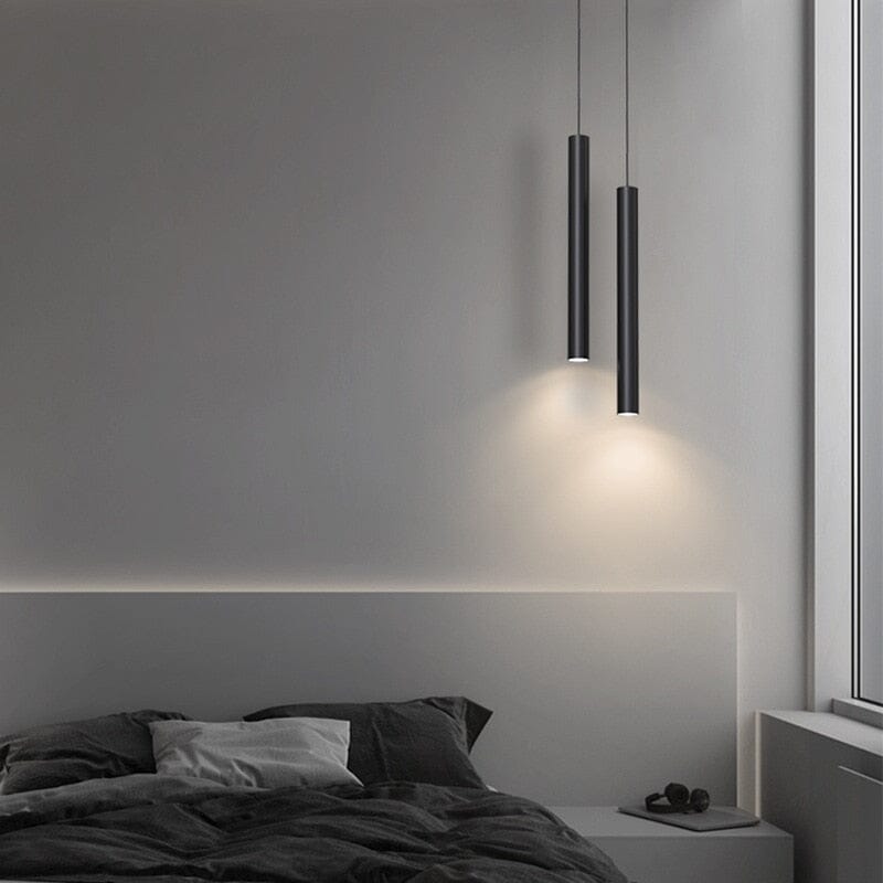 Nordic Minimalist Pole Mounted Pendant Lights For Kitchen And Living Room