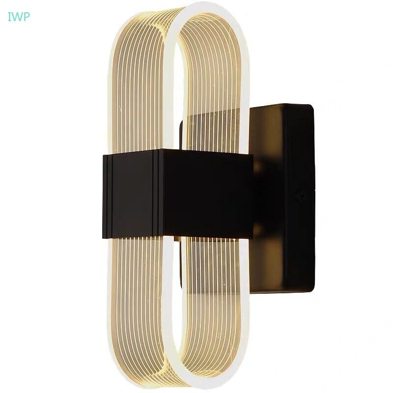 NovaLume Acrylic LED Wall Light With Warm Glow Aluminum Frame