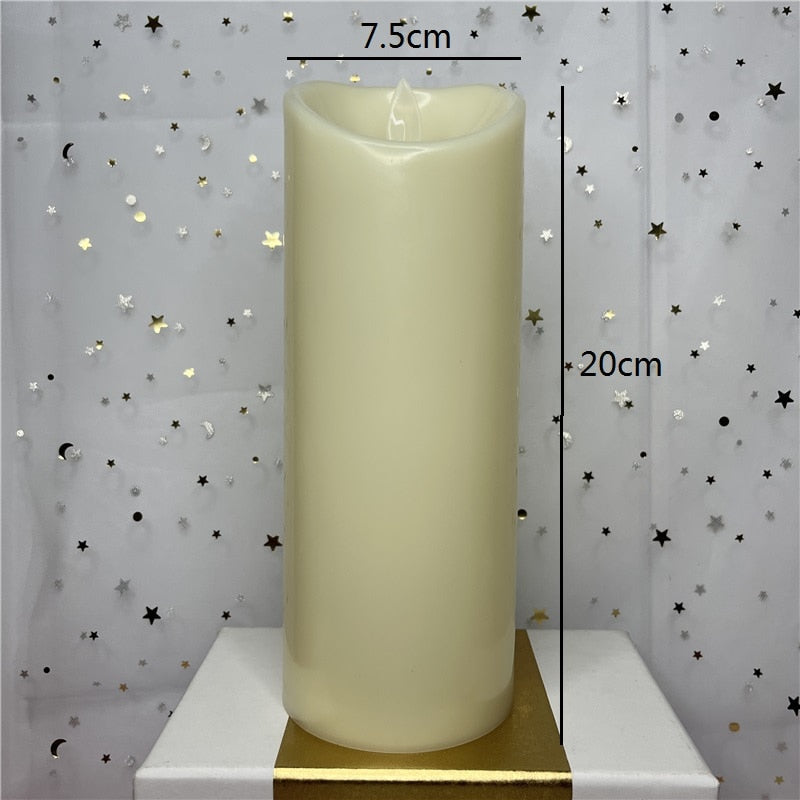 LumaGlow Battery LED Block Candles for Cozy Ambient Lighting