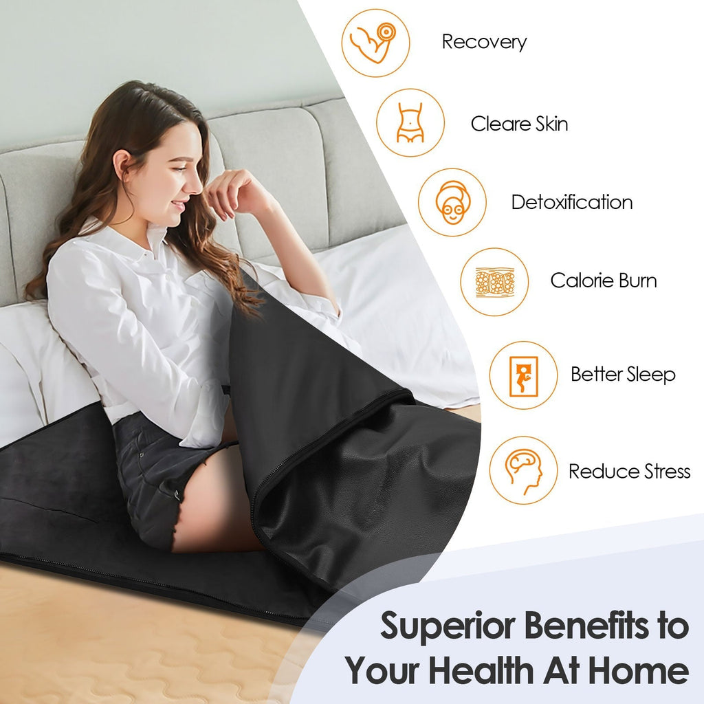 Infračervená saunová deka – Přenosná vyhřívaná detoxikační a relaxační terapie