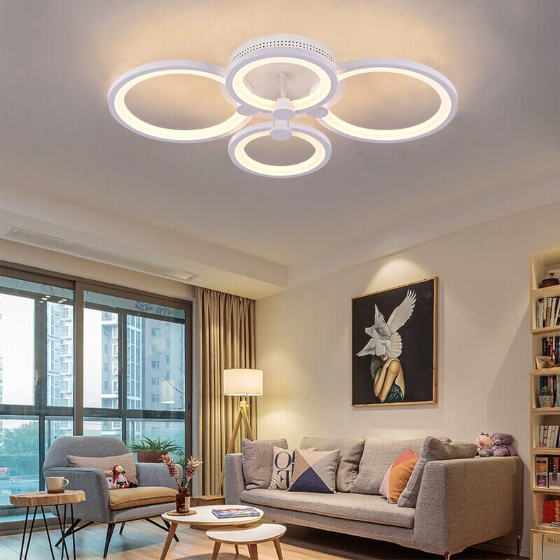 Lumora Acrylic Ring Ceiling Light With Remote Control