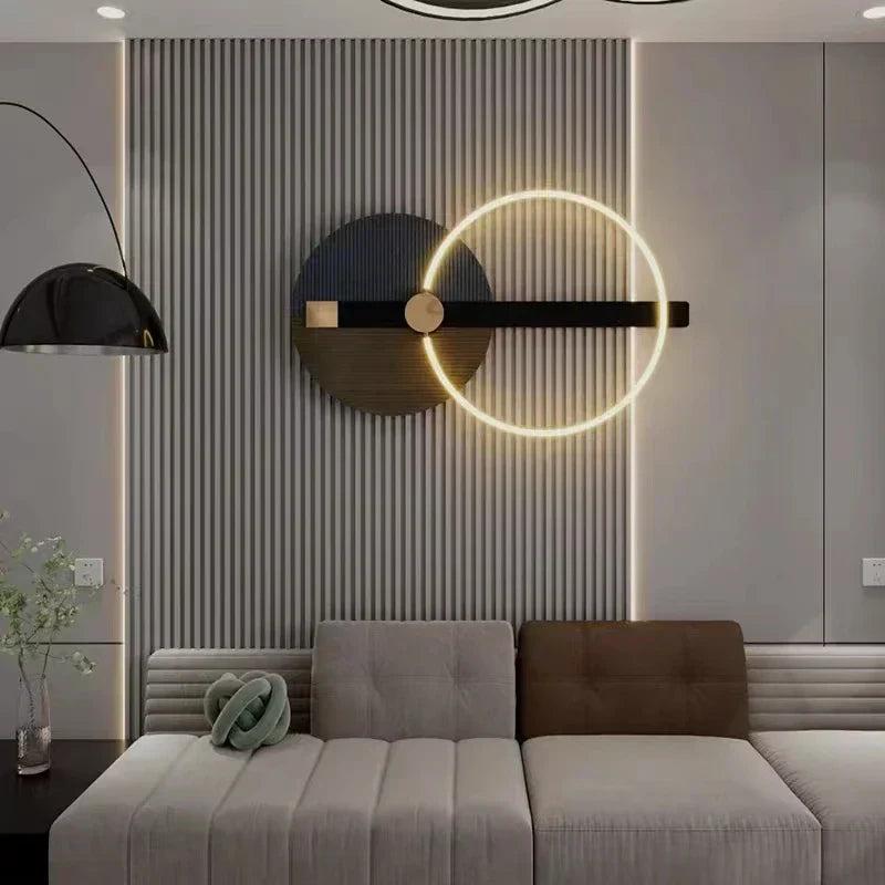 Luno Nordic Ring Wall Light With LED Bulbs Included