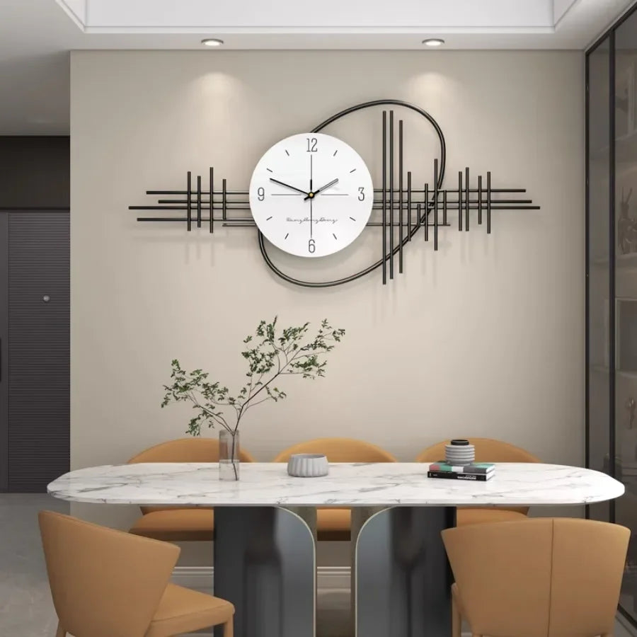 Round Wall Clock In Nordic Style