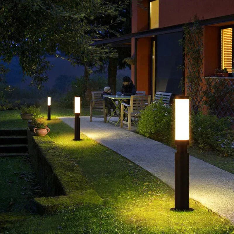 Vespera Outdoor Pole Light Waterproof Die Cast Aluminum Garden Path Lamp