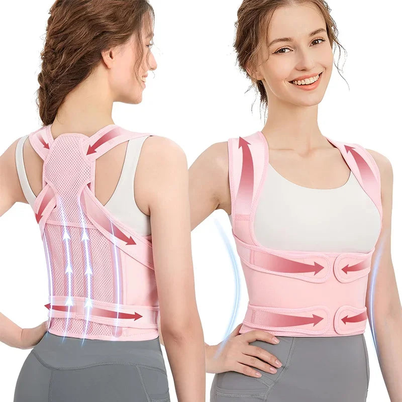 Adjustable Back Brace & Posture Corrector