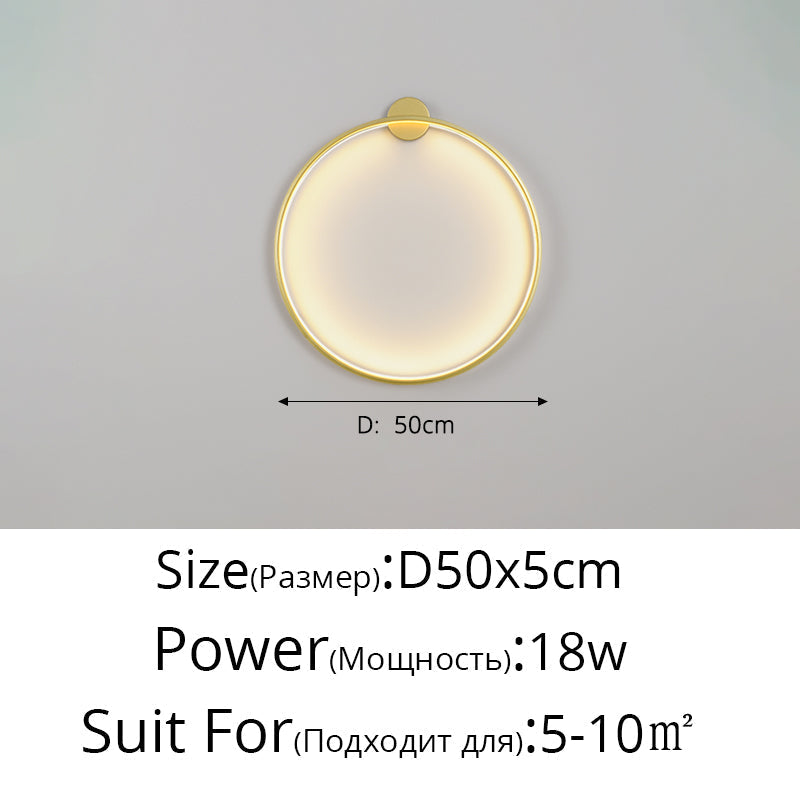 Moon LED Wall Light – Modern Wall Lamp for Bedroom, Living Room, and Hallway