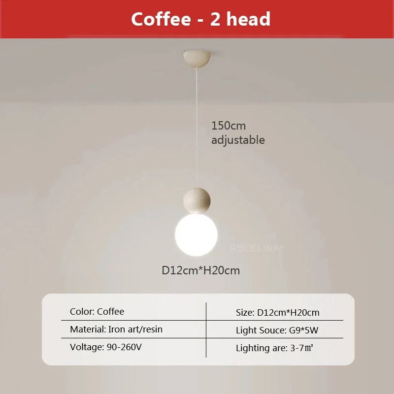 Orbiselle Spherical Pendant Lamp For Modern Living Rooms