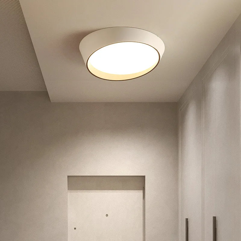 NovaCirce Ceiling Lamp Circular Metal Frame And Dimmable 3 Color Temperatures