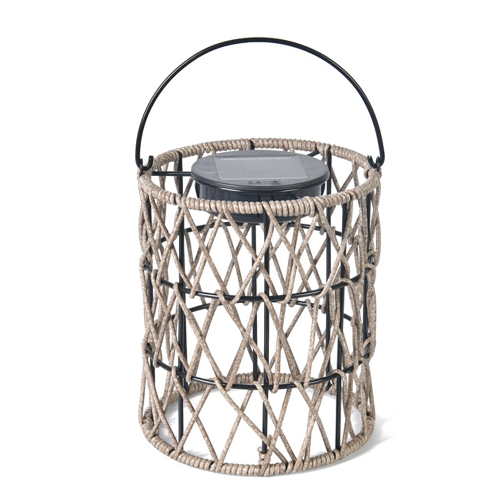 NovaRoo | Solar Outdoor Rattan Lantern Basket for Garden