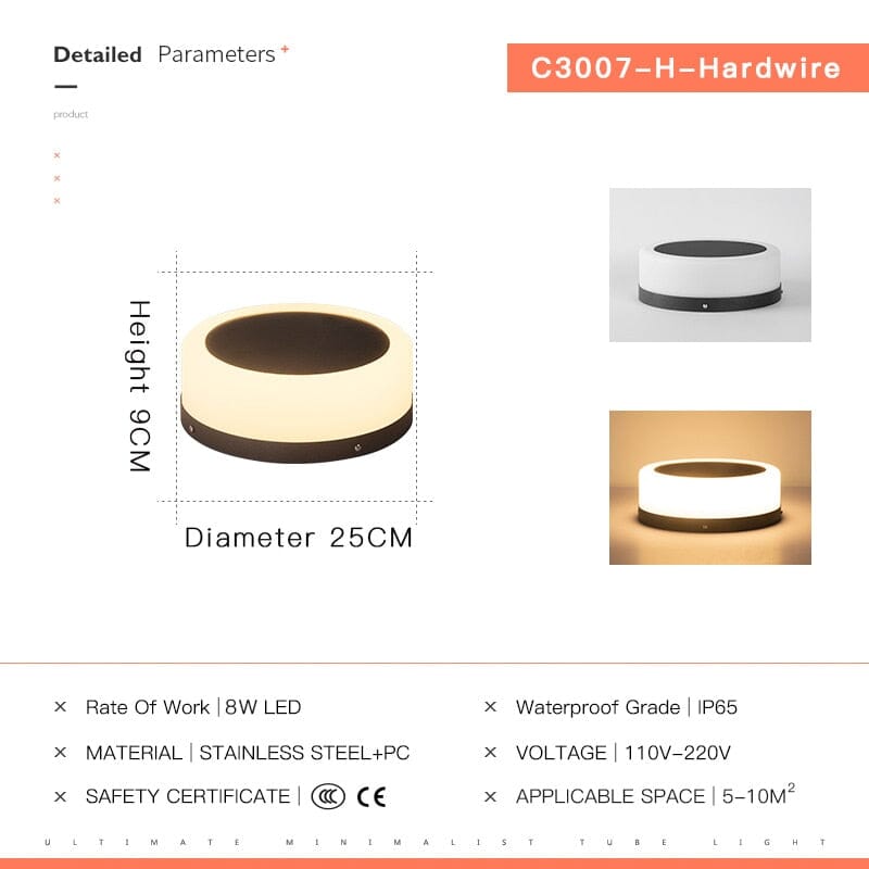 LumaVerde Solar Column Lights for Pathways and Courtyards