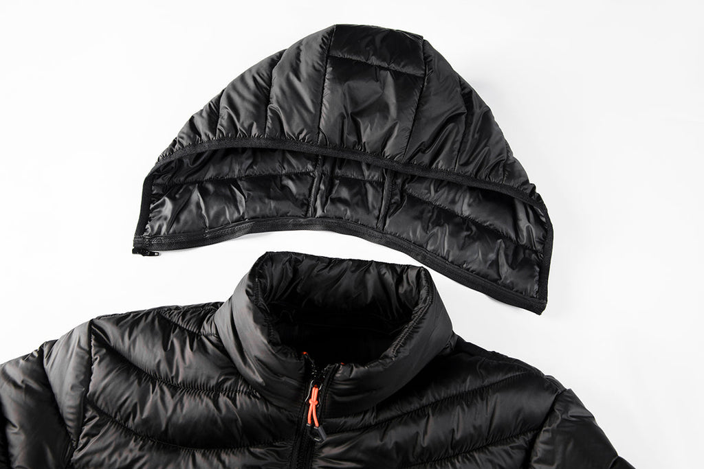 Everest: Pánská bavlněná prošívaná větrovka - s kapucí, podzimní a zimní parka