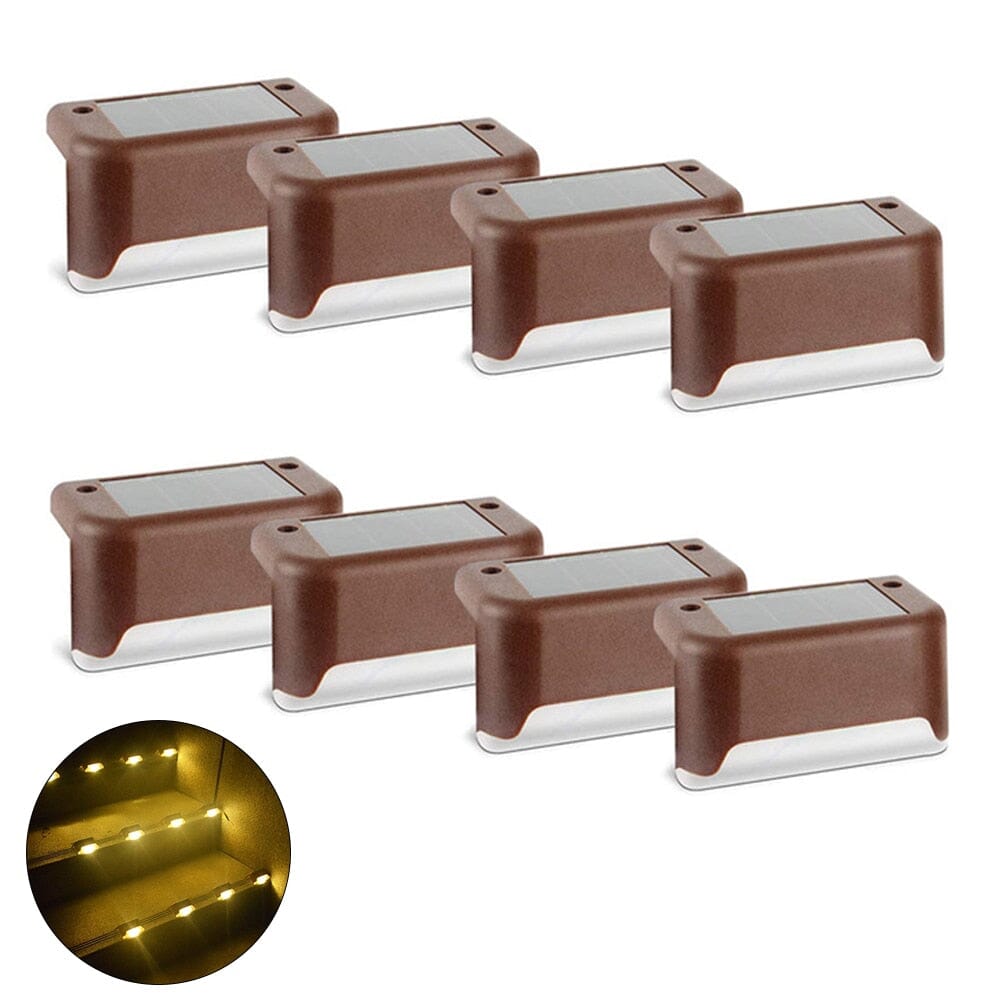 NovaLume Solar LED Staircase Lights for Outdoor Steps