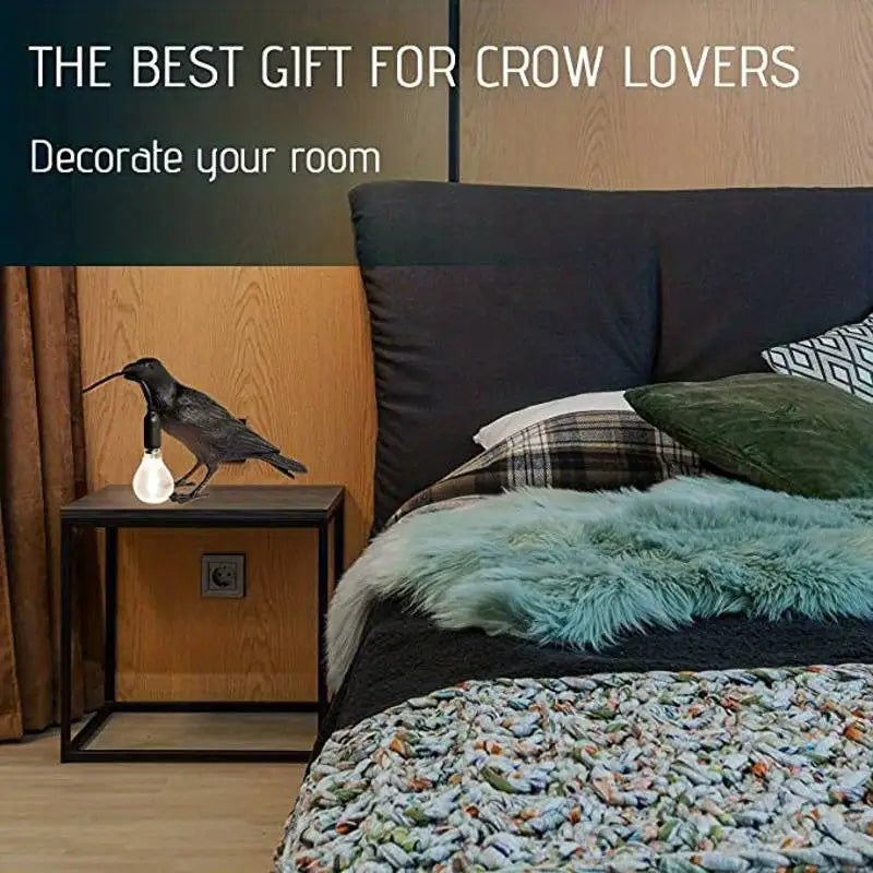 Ravencrest Gothic Table Lamp With Vintage E14 Globe