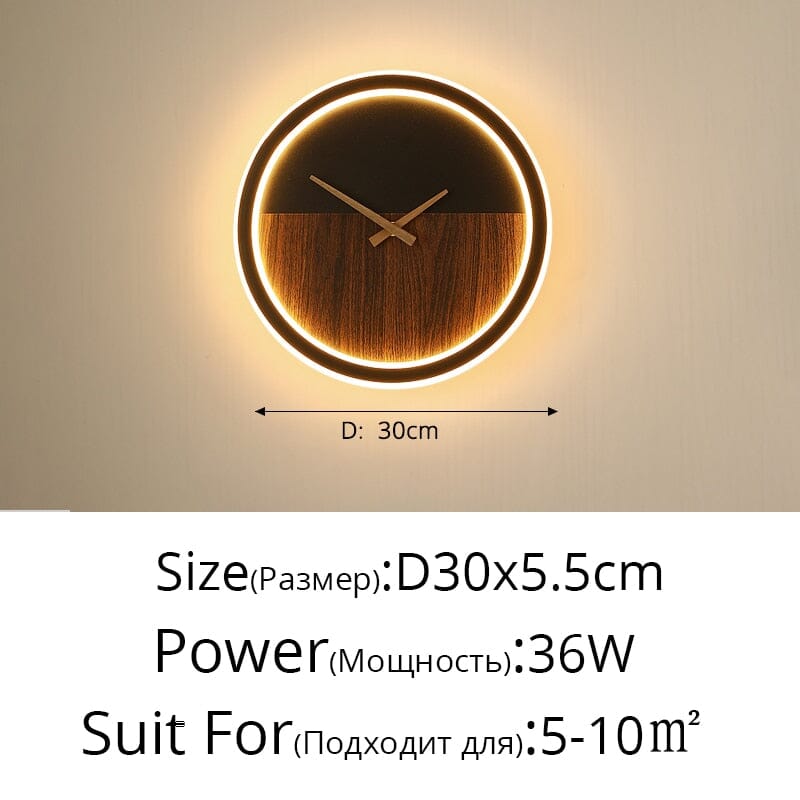 Nordic LED Wall Clock Handcrafted Timepiece For Modern Kitchens And Living Rooms