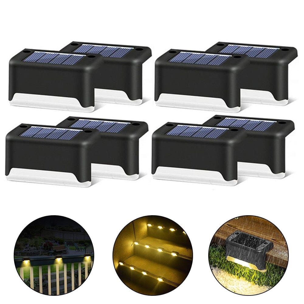 NovaLume Solar LED Staircase Lights for Outdoor Steps