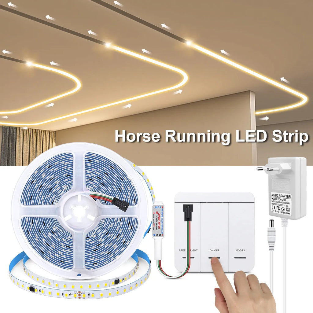 NexaNova 10 Meter Wall LED Strip Light With Horse Run Pattern