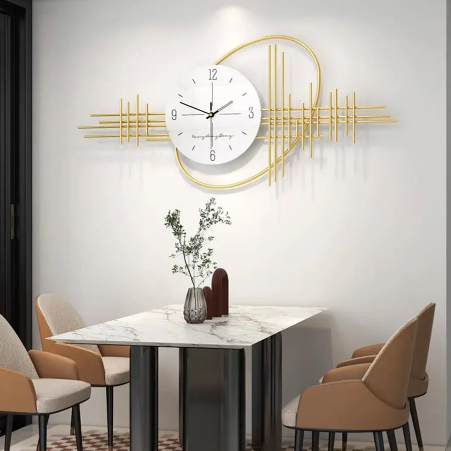 Round Wall Clock In Nordic Style