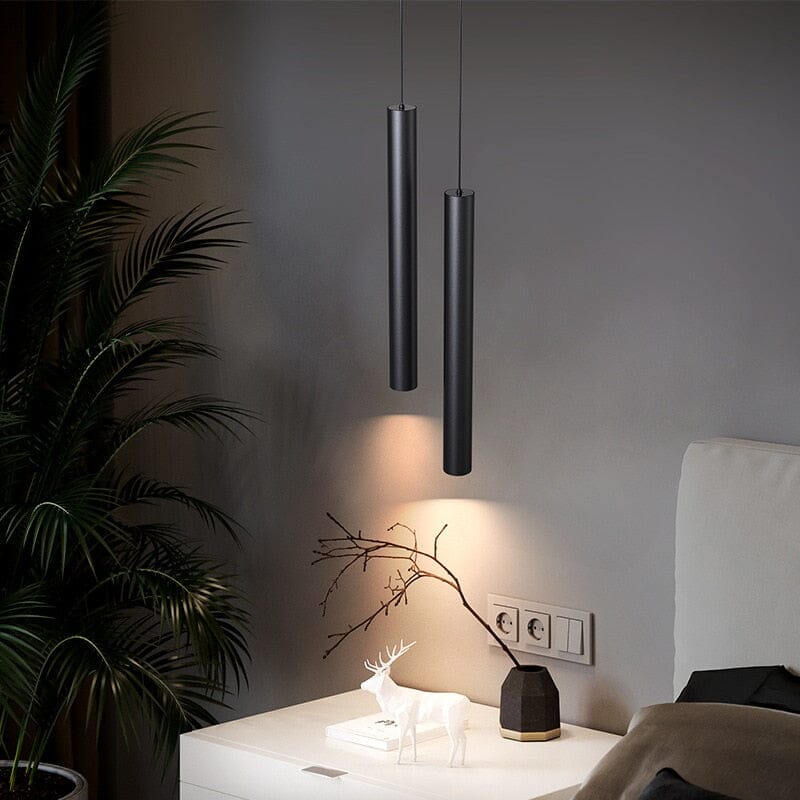 Nordic Minimalist Pole Mounted Pendant Lights For Kitchen And Living Room