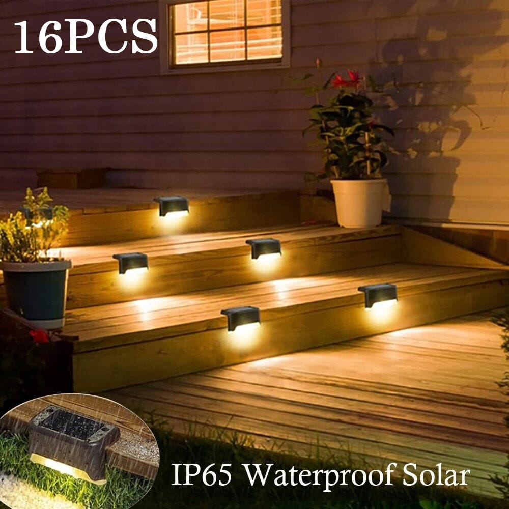 NovaLume Solar LED Staircase Lights for Outdoor Steps