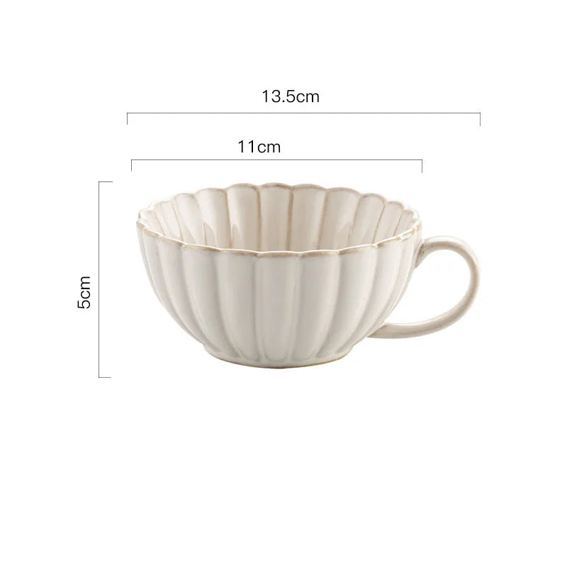 Azura Retro White Ceramic Plates