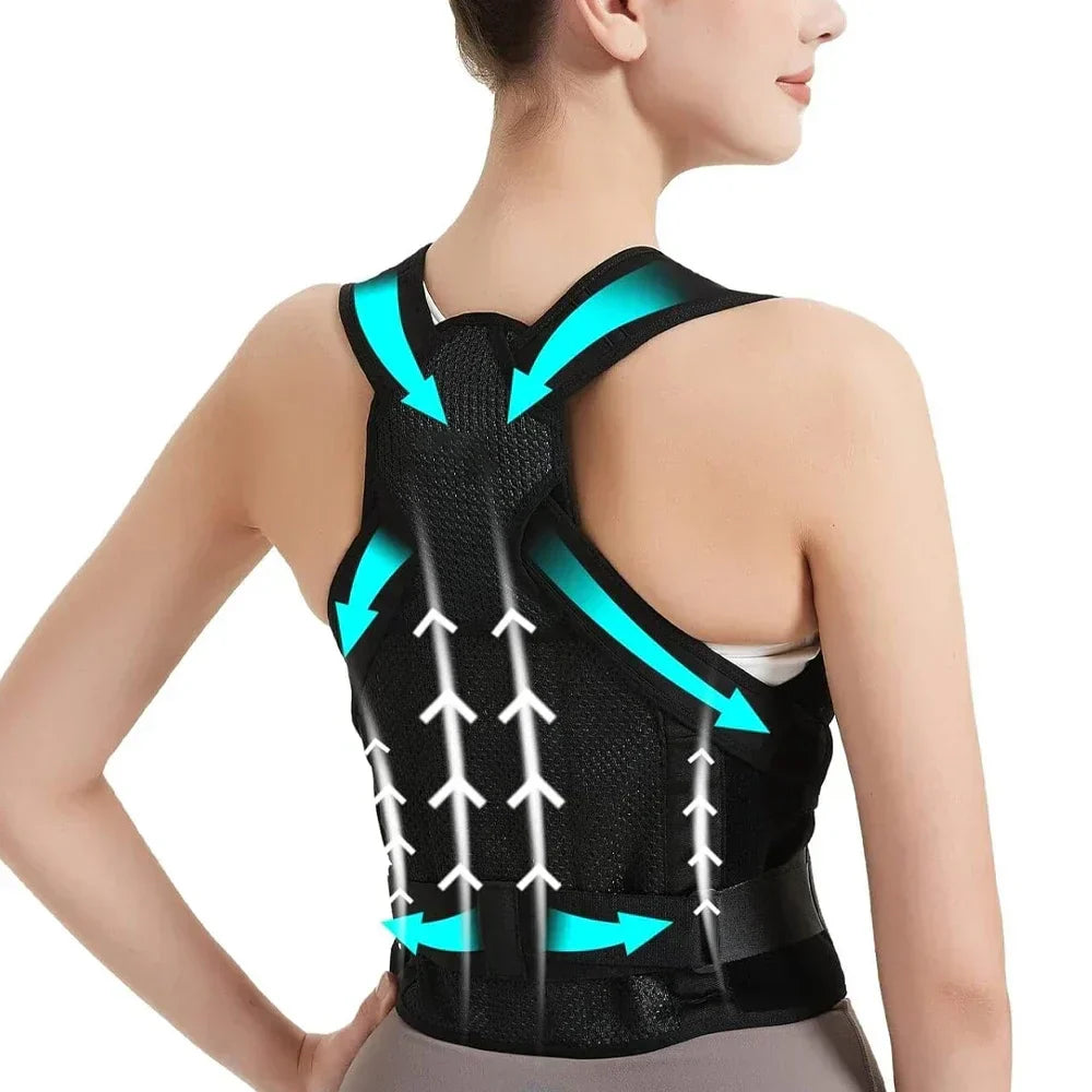 Adjustable Back Brace & Posture Corrector
