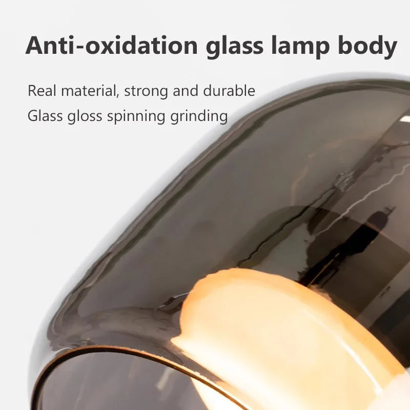 Nordic Glass LED Pendant Light – Modern Luxury Chandelier