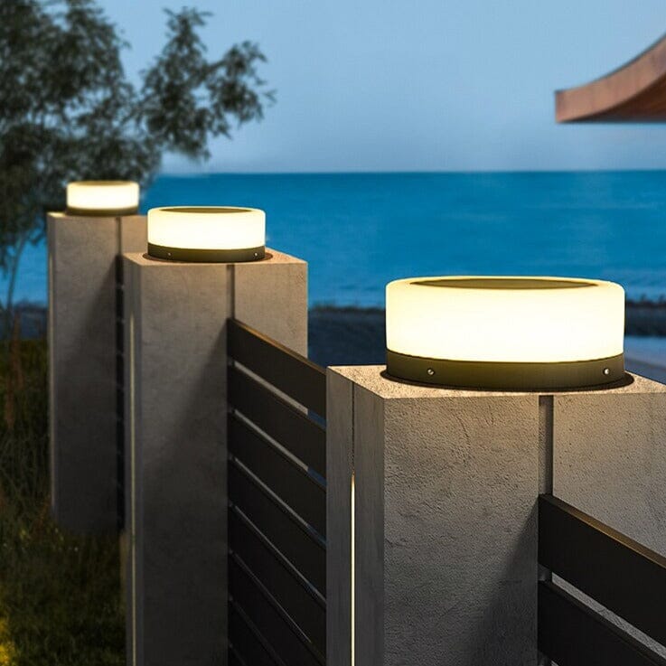 LumaVerde Solar Column Lights for Pathways and Courtyards