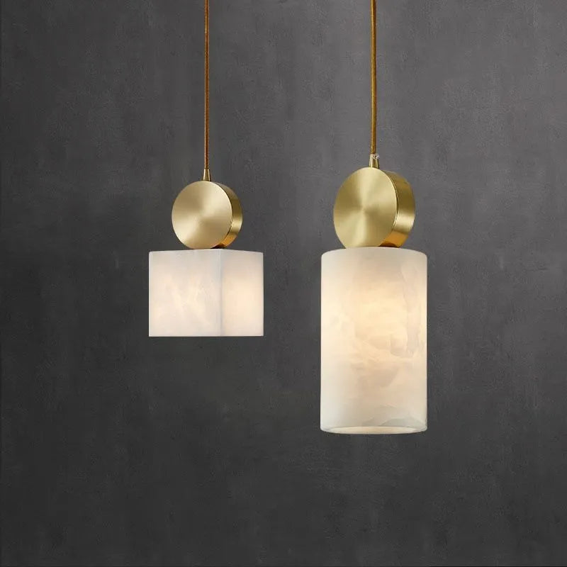 Astrae Nordic Marble and Copper LED Pendant Lights